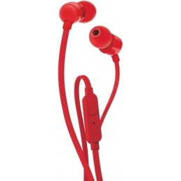 JBL TUNE 110 IN-EAR HEADPHONES WITH MICROPHONE RED