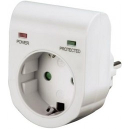 HAMA 47771 OVERVOLTAGE PROTECTION ADAPTER WHITE