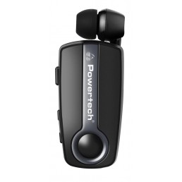 POWERTECH Bluetooth earphone Klipp PT-732, multipoint, BT V4.1, γκρι