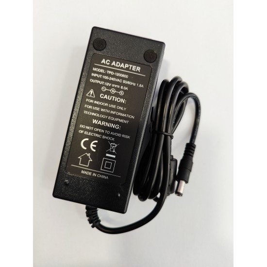 AC ADAPTER 12V 6A TPD-1200600