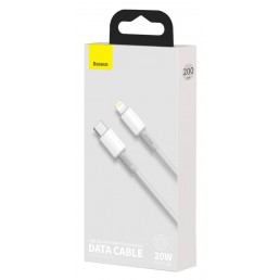 BASEUS καλώδιο USB Type-C σε Lightning CATLGD-A02, 20W, 2m, λευκό