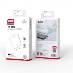 XO Φορτιστής Χωρίς Καλώδιο με Θύρα USB-C 25W Power Delivery Λευκός (L91)