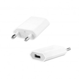 TRAVEL USB POWER ADAPTER APPLE IPHONE MD813ZM/A A1400 1000mA 5W WHITE BULK OR