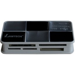 LAMTECH ALL IN 1 CARD READER USB2.0 BLACK/SILVER