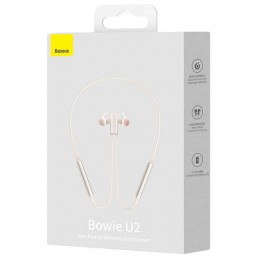 Baseus Bowie U2 Pro In-ear Bluetooth Handsfree Ακουστικά Creamy White