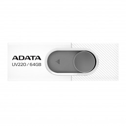 ADATA UV220 32GB USB 2.0 FLASH DRIVE WHITE/GREY
