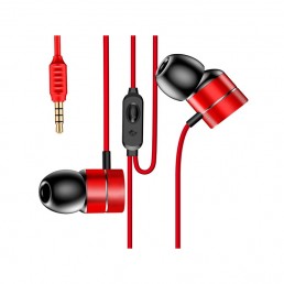 BASEUS ENCOK WIRE EARPHONE H04 EARBUDS RED (NGH04-09)