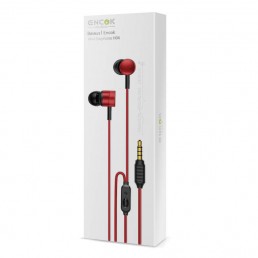 BASEUS ENCOK WIRE EARPHONE H04 EARBUDS RED (NGH04-09)