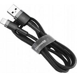 Baseus Cafule Braided καλωδιο USB to Lightning Cable Μαύρο 1m (CALKLF-BG1)