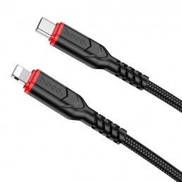 HOCO X59 Victory Καλώδιο Φόρτισης USB-C Σε Lightning 2m Μαύρο