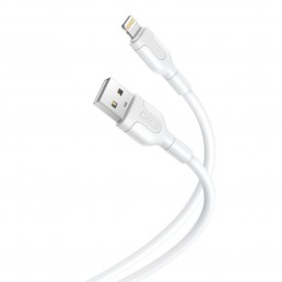 XO NB212 USB to Lightning Cable 1m Λευκό