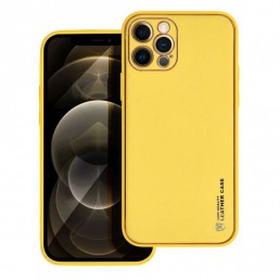 Θήκη Leather Yellow για iPhone 12 Pro