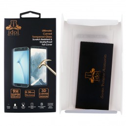 IDOL 1991 TEMPERED GLASS SAMSUNG A10 2019 A105 6.2" 9H 0.25mm 9D FULL GLUE SPECIAL FULL COVER BLACK