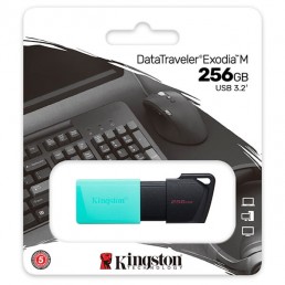 KINGSTON DTXM/256GB DATATRAVELER EXODIA M 256GB USB 3.2 FLASH DRIVE